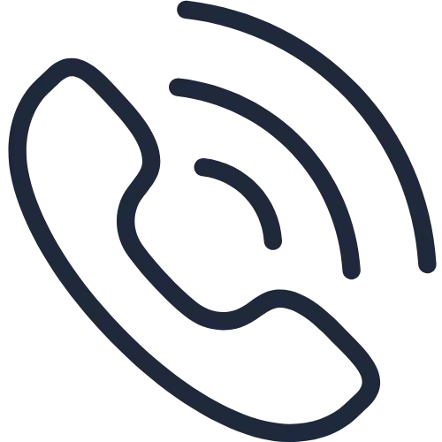 Auf dem Bild sieht man ein stilisiertes Telefon Icon.